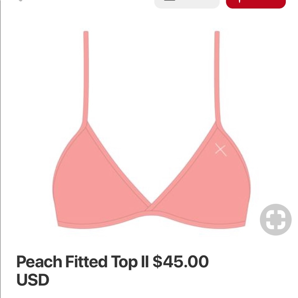 BoutineLA peach Fitted Top